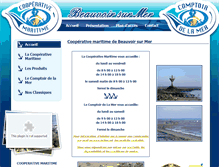 Tablet Screenshot of coop-maritime-beauvoir.fr